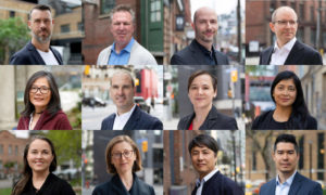 A photo collage showing Diamond Schmitt’s new employees, as well as those who have been promoted.