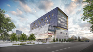 Rendering of the Centre for Clean Energy and Automotive Innovation, to be added to Vancouver Community College’s (VCC’s) B.C. campus.