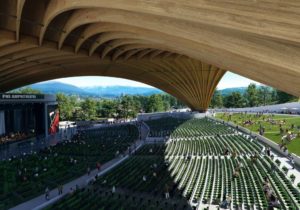 The underside rendering of the roof.