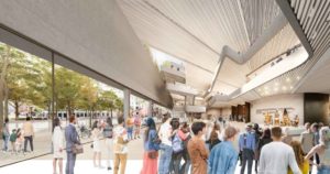 Interior rendering of Toronto’s redesigned St. Lawrence Centre for the Arts (SLCA)