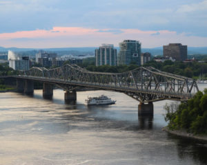 The bridge seen from Parliament Hill.