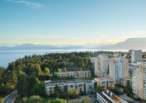 aerial view of Vancouver